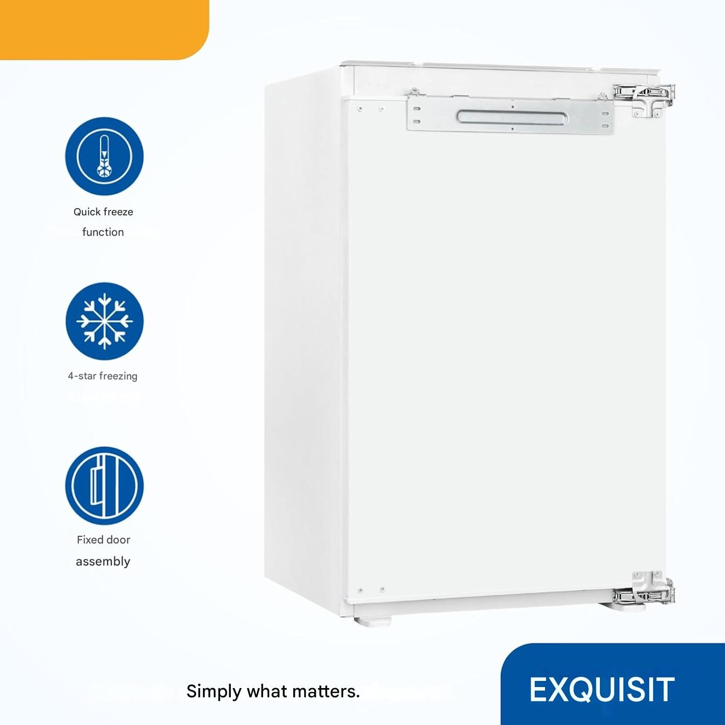 Frigider incorporabil, Exquisit, No Frost, 119 litri, alb