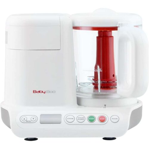 Aparat de gatit la aburi si blender pentru bebelusi 2in1, H. Koenig, BabyBoo, alb