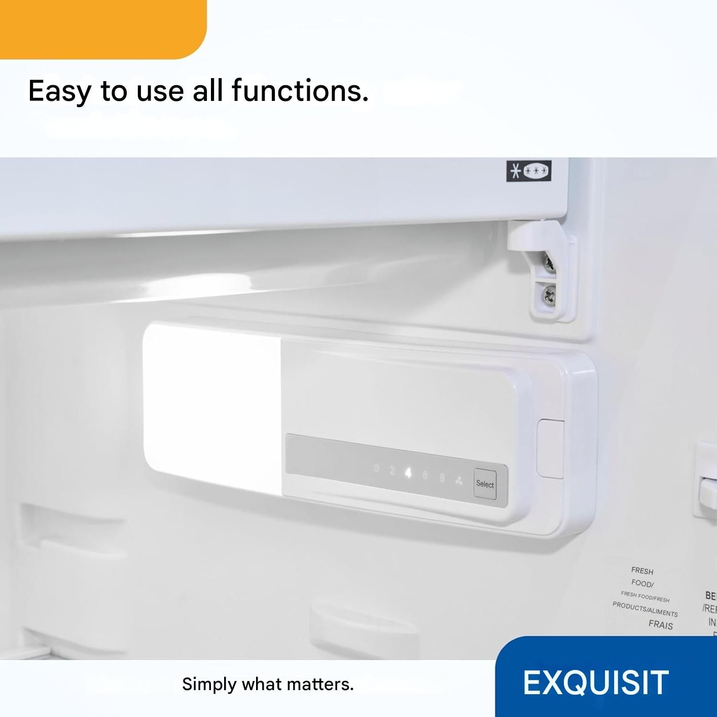 Frigider incorporabil, Exquisit, No Frost, 119 litri, alb