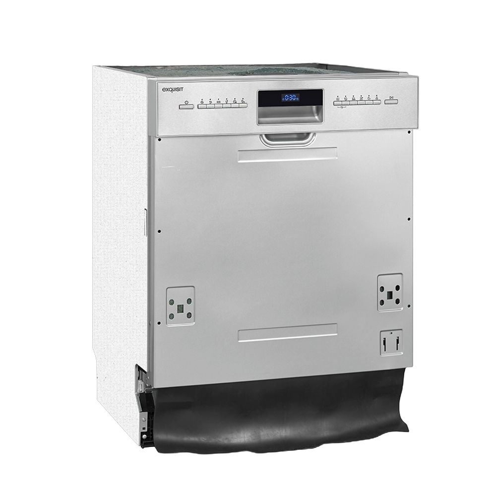 Masina de spalat vase incorporabila, Exquisit, 14 seturi, inox
