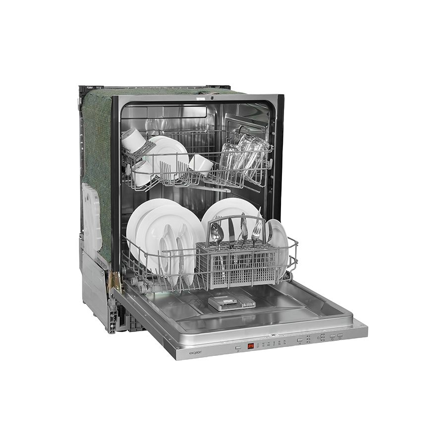 Masina de spalat vase incorporabila, Exquisit, 12 seturi, inox