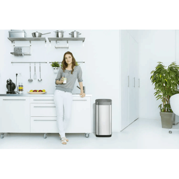 Cos de gunoi cu senzor, EKO, EcoSmart, 50 litri, 1 compartiment, inox