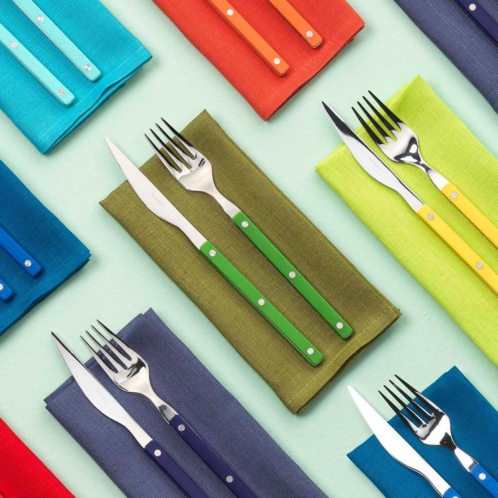 Set 24 tacamuri, Casa Bugatti, Allegra, blue