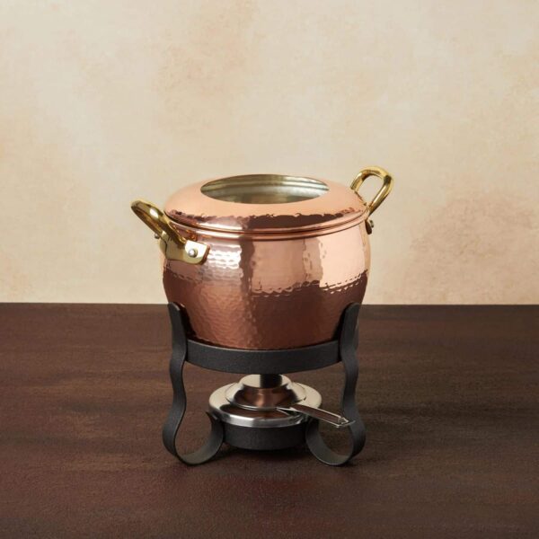 Set fondue, cupru si portelan, Ruffoni, Michelle
