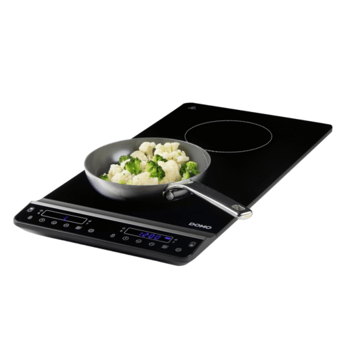 Plita electrica cu inductie, DOMO, 2 zone, negru