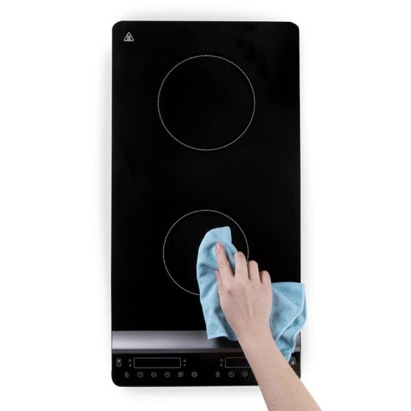 Plita electrica cu inductie, DOMO, 2 zone, negru