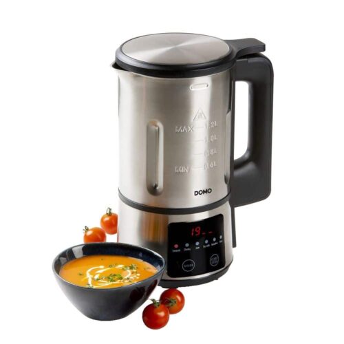 Aparat pentru prepararea supei crema, DOMO, Soup Maker, 1.2 litri, argintiu