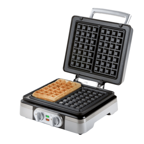 Aparat de vafe si gofre, DOMO, Waffle Maker XL, argintiu