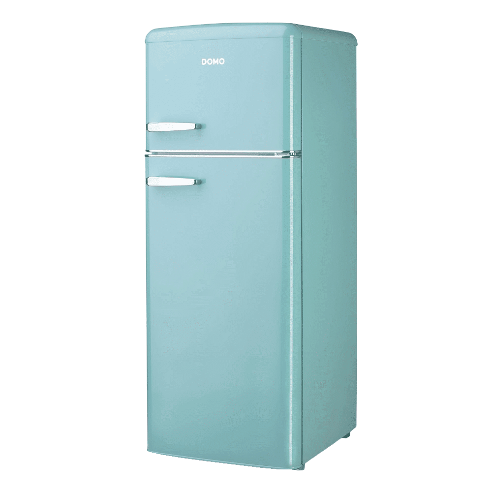 Frigider Retro, DOMO, 206 litri, blue pastel