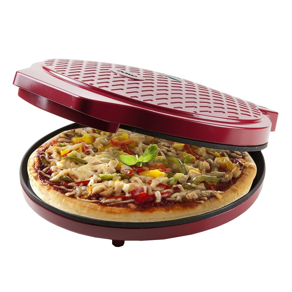 Cuptor electric multifunctional pentru pizza, DOMO, My Express, rosu