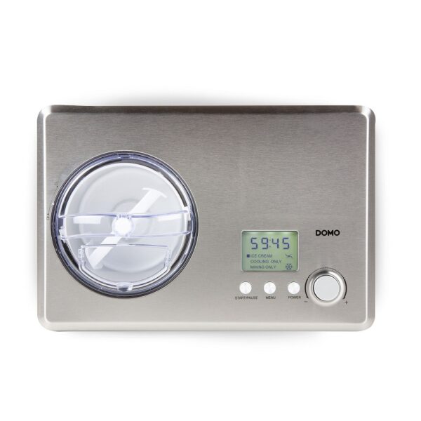 Masina de inghetata si sorbet cu compresor, DOMO, 2 litri, inox