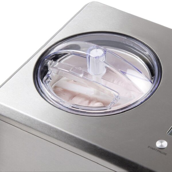 Masina de inghetata si sorbet cu compresor, DOMO, 2 litri, inox