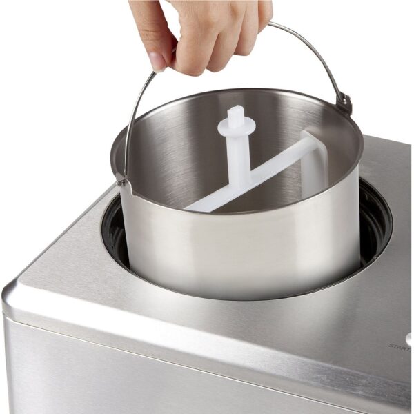 Masina de inghetata si sorbet cu compresor, DOMO, 2 litri, inox