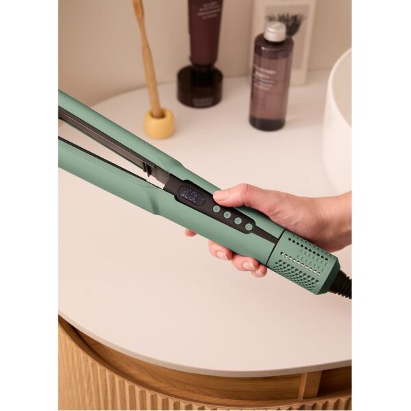 Placa de indreptat si uscat parul 2in1, CREATE, Ceramic Air Styler Dual, sage