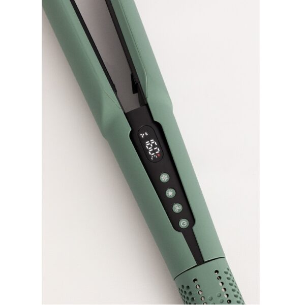 Placa de indreptat si uscat parul 2in1, CREATE, Ceramic Air Styler Dual, sage