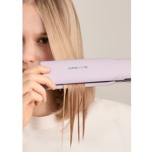 Placa de indreptat si uscat parul 2in1, CREATE, Ceramic Air Styler Dual, mov