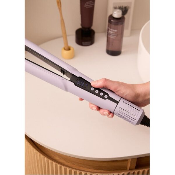 Placa de indreptat si uscat parul 2in1, CREATE, Ceramic Air Styler Dual, mov