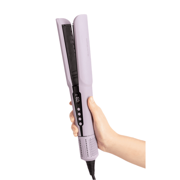 Placa de indreptat si uscat parul 2in1, CREATE, Ceramic Air Styler Dual, mov