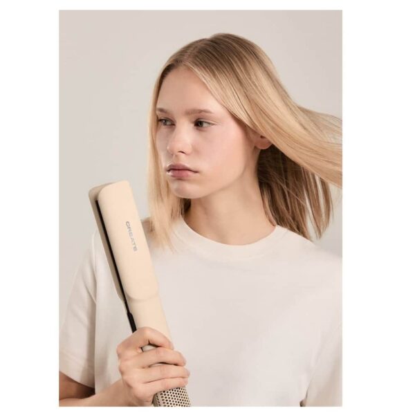 Placa de indreptat si uscat parul 2in1, CREATE, Ceramic Air Styler Dual, bej