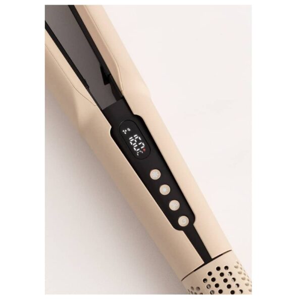 Placa de indreptat si uscat parul 2in1, CREATE, Ceramic Air Styler Dual, bej