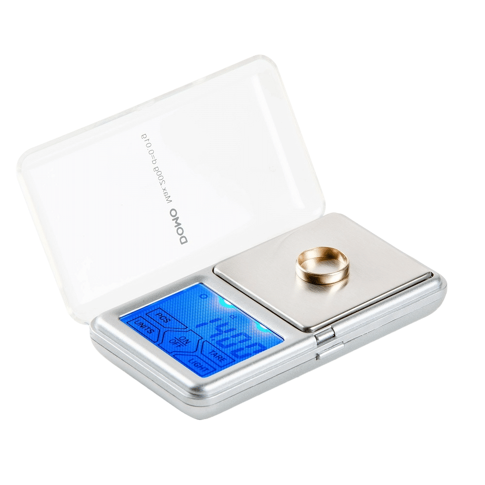 Cantar digital de buzunar, DOMO, inox