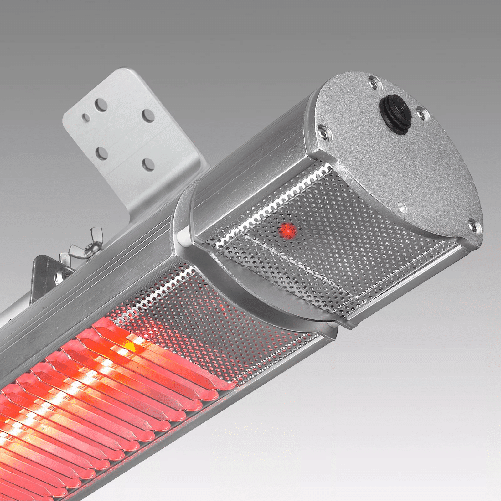 Radiator cu halogen pentru terasa, Eurom, Golden 2200 Comfort, argintiu