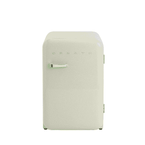 Mini frigider Retro, CREATE, 107 litri, verde pastel/silver