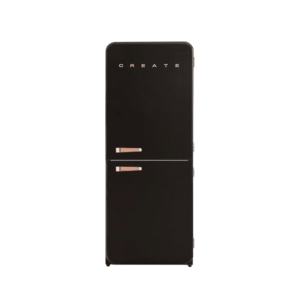 Combina frigorifica Retro, CREATE, 401 litri, negru/rose gold