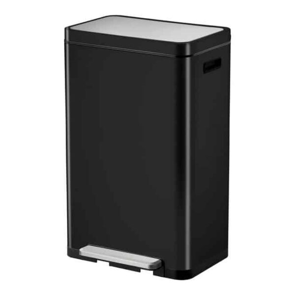 Cos de gunoi cu pedala, EKO, X-Cube Pedal, 30 litri, 1 compartiment, negru mat