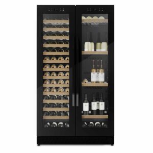 Racitor de vinuri, 122 sticle, Caso Germany, WineChef Duo 122, negru