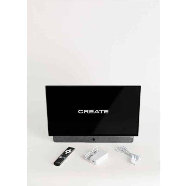 Televizor Smart portabil HD 24 inch, CREATE, reincarcabil, alb