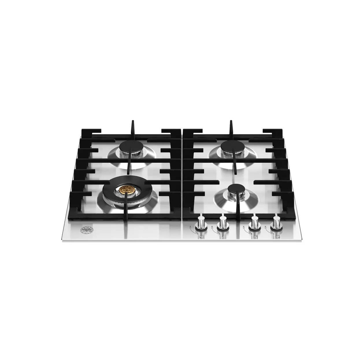 Plita incorporabila pe gaz, Bertazzoni, colectie Modern, 4 arzatoare, 60 cm, inox