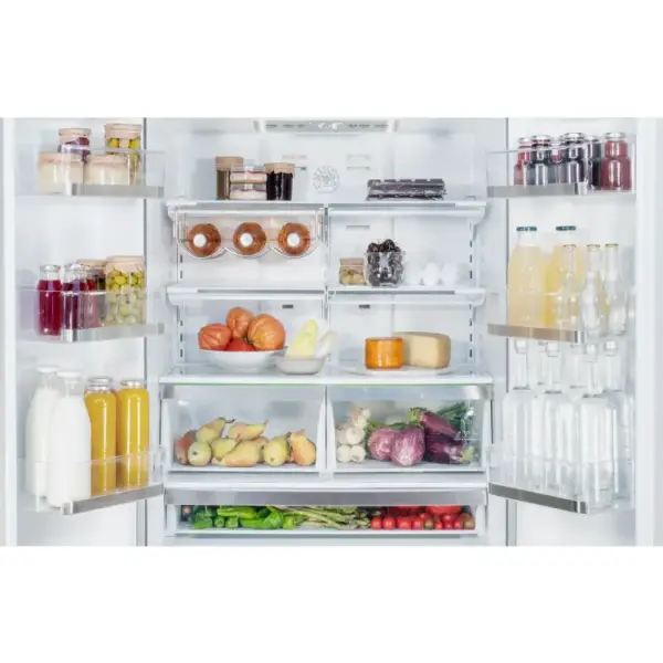 Frigider side by side, 636 litri, Bertazzoni, French Door, colectie Heritage, inox