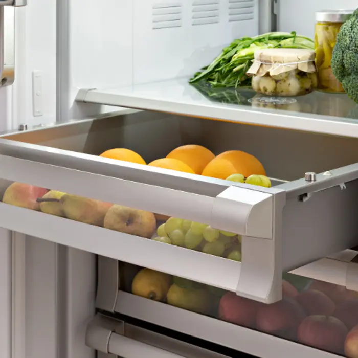 Combina frigorifica incorporabila, 556 litri, Bertazzoni, French Door, colectie Heritage, alb