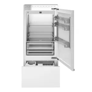 Combina frigorifica incorporabila, 556 litri, Bertazzoni, French Door, colectie Heritage, alb