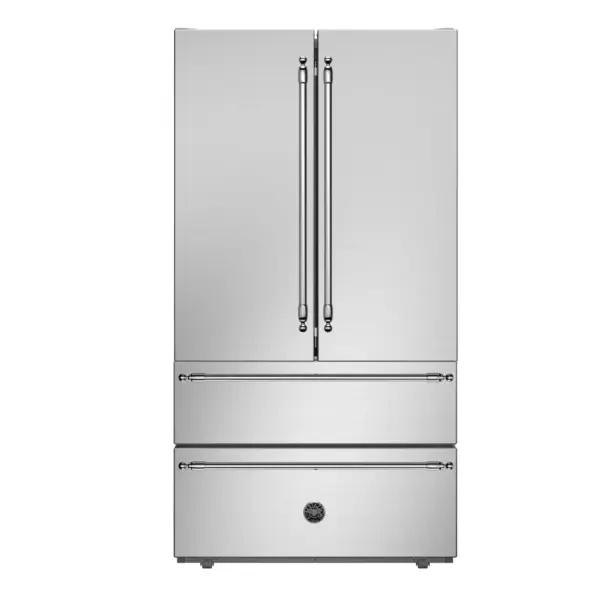 Frigider side by side, 636 litri, Bertazzoni, French Door, colectie Heritage, inox