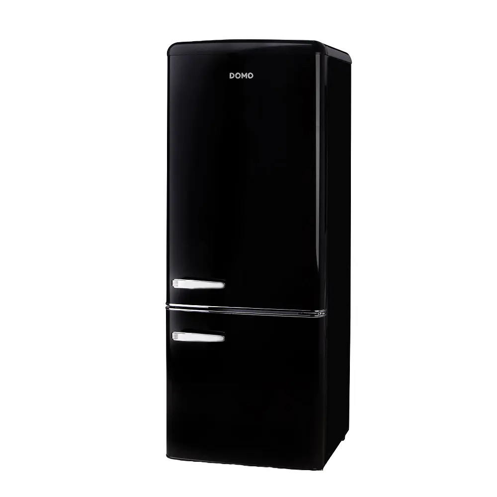 Combina frigorifica Retro, DOMO, 191 litri, negru