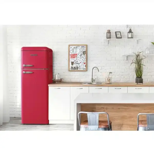 Frigider Retro, Schneider, 211 litri, fucsia
