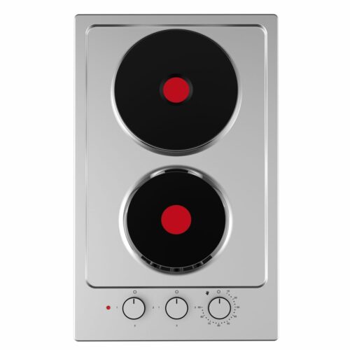 Plita electrica incorporabila, Schneider, 2 arzatoare, 31 cm, inox