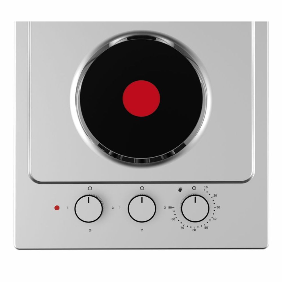 Plita electrica incorporabila, Schneider, 2 arzatoare, 31 cm, inox