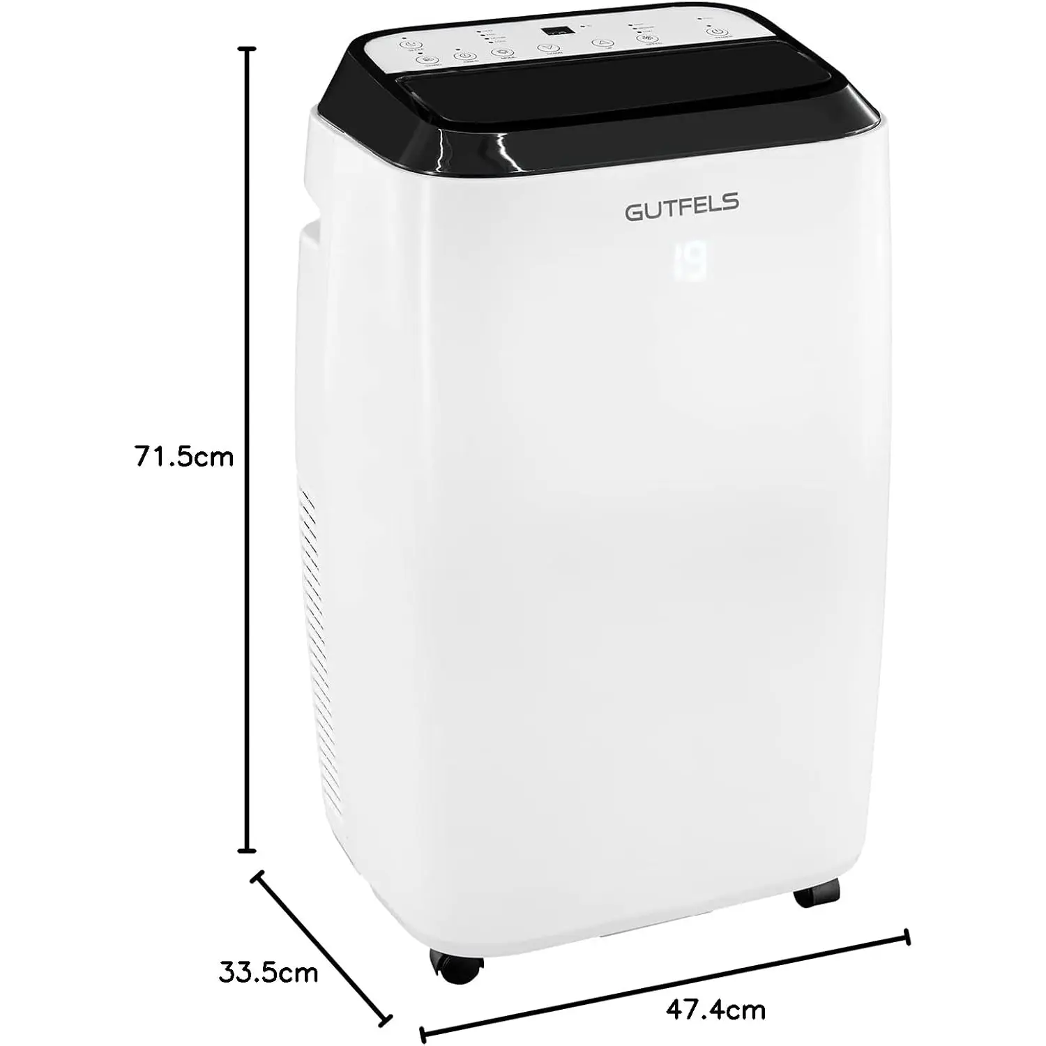 Aparat de aer conditionat portabil, Gutfels, CM61248, 12000 BTU, alb