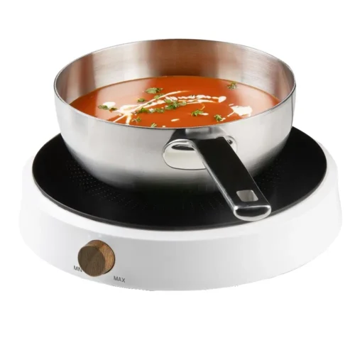 Plita electrica cu inductie, DOMO, 2000 W, 1 zona, alb