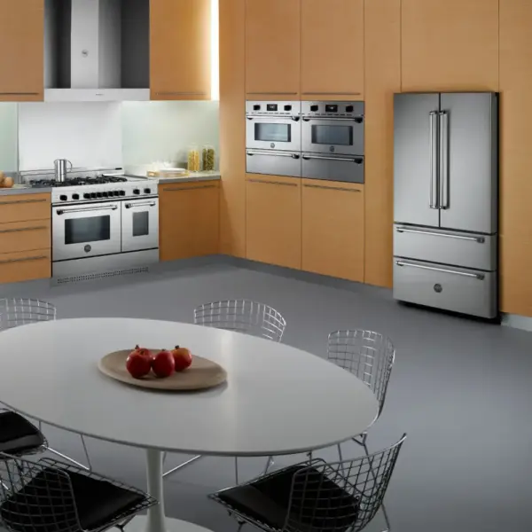 Frigider side by side, 636 litri, Bertazzoni, French Door, colectie Heritage, inox