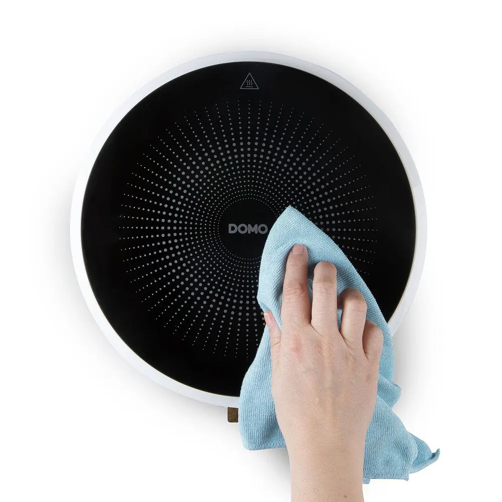 Plita electrica cu inductie, DOMO, 2000 W, 1 zona, alb