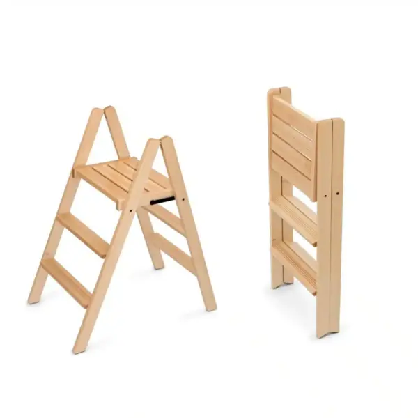 Scaun pliabil tip scara, Arredamenti Italia, Dorotea, 150x48, lemn natur