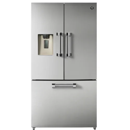 Frigider side by side, Steel Cucine, French Door, 596 litri, colectie Ascot, inox
