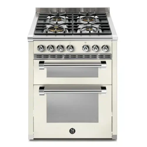 Aragaz, Steel Cucine, 70 cm, 4 arzatoare, 2 cuptoare, colectie Ascot, ivory