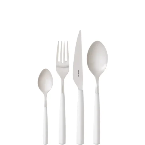 Set 24 tacamuri, Casa Bugatti, Athena, alb