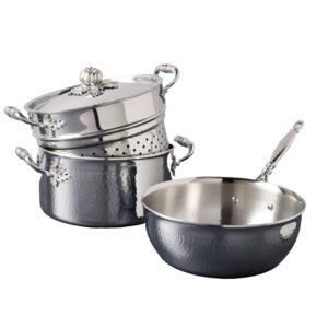 Set vase de gatit, 4 piese, otel inoxidabil, Ruffoni, Pasta & Risotto, colectie Opus Prima