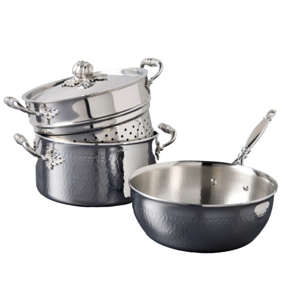 Set vase de gatit, 4 piese, otel inoxidabil, Ruffoni, Pasta & Risotto, colectie Opus Prima